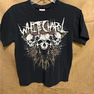 WHITECHAPPEL Black Graphic T-Shirt